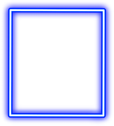 Neon Blue Square